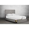 Full Upholstered Panel Bed with Storage (R-157DD-26) image 3