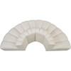 Arc Stationary Leather Look Sofa (101Cream-S4G) image 4