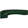 Arc Stationary Fabric Sofa (102Green-S8B) image 4