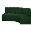 Arc Stationary Fabric Sofa (102Green-S8B) image 7