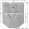 Arc Stationary Fabric Chair (102Grey-CC) image 7