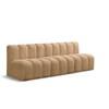 Arc Stationary Fabric Sofa (103Camel-S3F) image 1