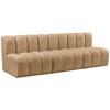 Arc Stationary Fabric Sofa (103Camel-S3F) image 5