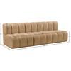 Arc Stationary Fabric Sofa (103Camel-S3F) image 9