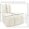 Arc Stationary Fabric Chair (103Cream-RC) image 8