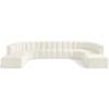 Arc Stationary Fabric Sofa (103Cream-S10A) image 1