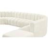 Arc Stationary Fabric Sofa (103Cream-S10A) image 10