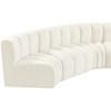 Arc Stationary Fabric Sofa (103Cream-S10A) image 14