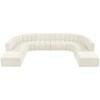 Arc Stationary Fabric Sofa (103Cream-S10A) image 4