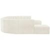 Arc Stationary Fabric Sofa (103Cream-S10A) image 6