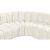 Arc Stationary Fabric Sofa (103Cream-S10A) image 8