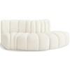 Arc Stationary Fabric Sofa (103Cream-S3E) image 1