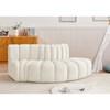 Arc Stationary Fabric Sofa (103Cream-S3E) image 2