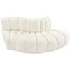 Arc Stationary Fabric Sofa (103Cream-S3E) image 4