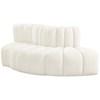 Arc Stationary Fabric Sofa (103Cream-S3E) image 7
