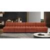 Quinn Stationary Fabric Sofa (124Cognac-S128) image 2