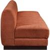 Quinn Stationary Fabric Sofa (124Cognac-S128) image 7