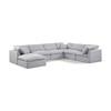 Indulge Fabric 7 pc Sectional (141Grey-Sec7A) image 1