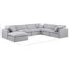 Indulge Fabric 7 pc Sectional (141Grey-Sec7A) image 9