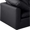Indulge Stationary Leather Look Sofa (146Black-S140) image 6