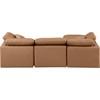 Indulge Leather Look 4 pc Sectional (146Cognac-Sec4A) image 3
