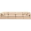 Indulge Stationary Fabric Sofa (147Beige-S140) image 4