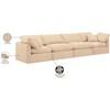 Indulge Stationary Fabric Sofa (147Beige-S140) image 9