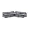Indulge Fabric 5 pc Sectional (147Grey-Sec5B) image 1