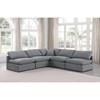 Indulge Fabric 5 pc Sectional (147Grey-Sec5B) image 2