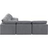 Indulge Fabric 5 pc Sectional (147Grey-Sec5B) image 5