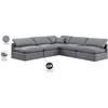 Indulge Fabric 5 pc Sectional (147Grey-Sec5B) image 9