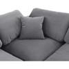 Comfy Fabric 4 pc Sectional (189Grey-Sec4C) image 8