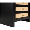 Siena 3-Drawer Nightstand (SienaBlack-NS) image 8