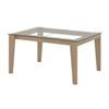 Boca Dining Table with Glass Top (BOCA TDE 4260 EXT18) image 1