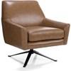 Swivel Leather Accent Chair (3097-59 Swivel Chair) image 1