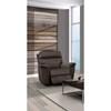 Fauteuil inclinable motorisé pivotant berçant coulissant Bailey en tissu et cuir (4057) image 1