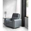 Cameron Power Swivel Glider Rocker Fabric and Leather Recliner (4099 Cameron Recliner) image 2