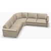 Madison Fabric and Leather Sectional (Madison 77679 Roll Arm Sectional 92/9W/93) image 3