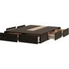 Full Platform Bed with Storage (691-54KIT Freestanding Storage Bed Base with 6 Drawers) image 1