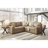 Mobilier modulaire 2-pièces Bandon en cuir et aspect cuir (3800648C/3800656C) image 2