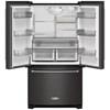 36-inch, 20 cu. ft. Counter-Depth French 3-Door Refrigerator with Water Dispenser (KRFC136RBS) image 3