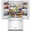 36-inch, 20 cu. ft. Counter-Depth French 3-Door Refrigerator with Water Dispenser (KRFC136RWH) image 2