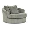 Fauteuil d'appoint pivotant Lindyn en tissu (2110521C) image 1