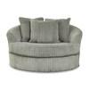 Fauteuil d'appoint pivotant Lindyn en tissu (2110521C) image 2