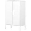 Crea 13079 Metal 2-Door Accent Cabinet - Pure White image 1