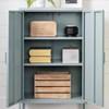 Crea 13075 Metal 2-Door Accent Cabinet - Blue image 3
