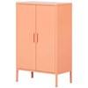 Crea 13076 Metal 2-Door Accent Cabinet - Orange image 1
