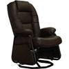 Fauteuil coulissant et pivotant Série 17 Pel en cuir et aspect cuir (Série 17 Pel 115417-15 (6031-62/5915-62)) image 1