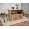 Natural Parota IFD8681BAR 4-Door Wooden Bar image 3