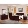 Louis King Sleigh Bed (LP‐78‐DC) image 1
